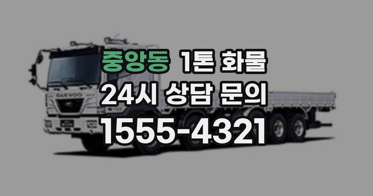 중앙동 1톤 화물