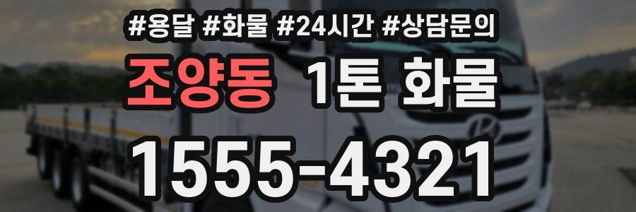 조양동 1톤 화물