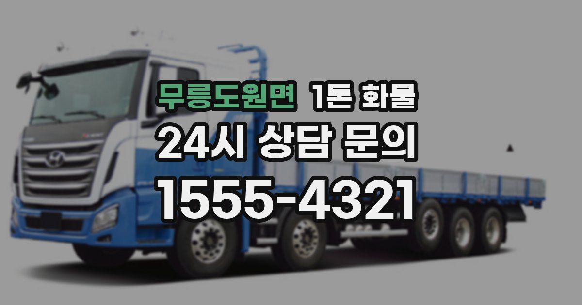 무릉도원면 1톤 화물