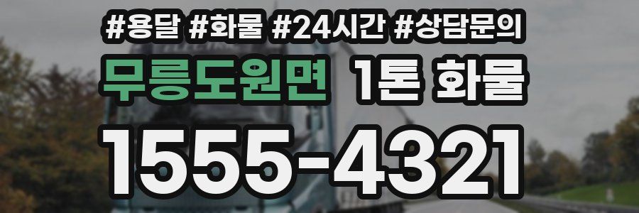 무릉도원면 1톤 화물