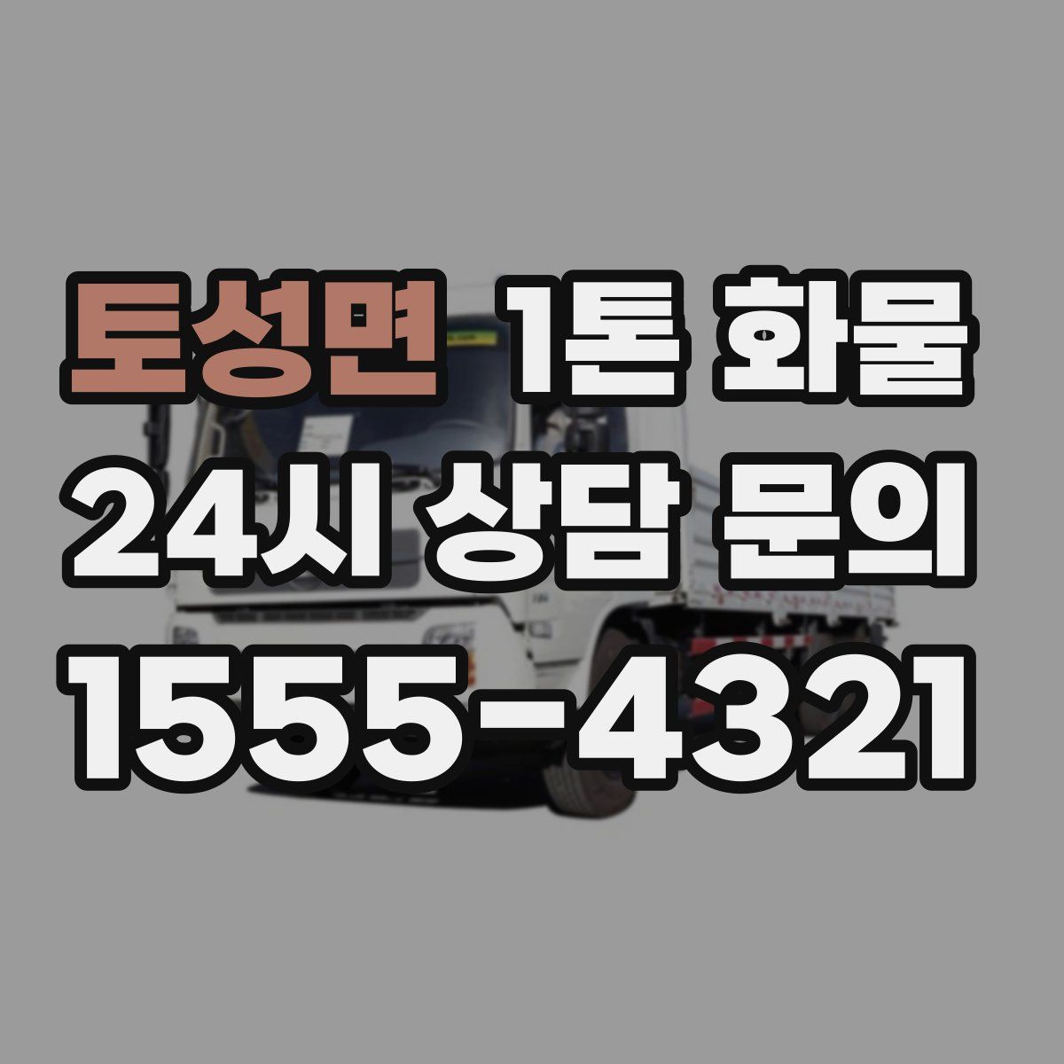 토성면 1톤 화물