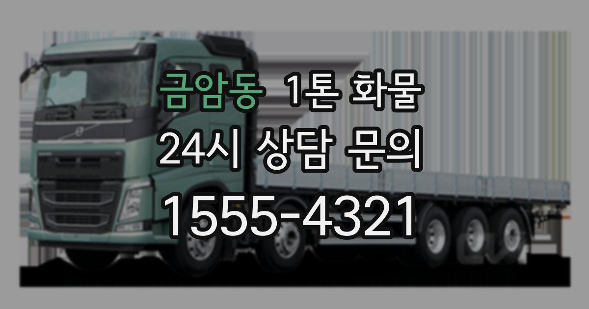 금암동 1톤 화물