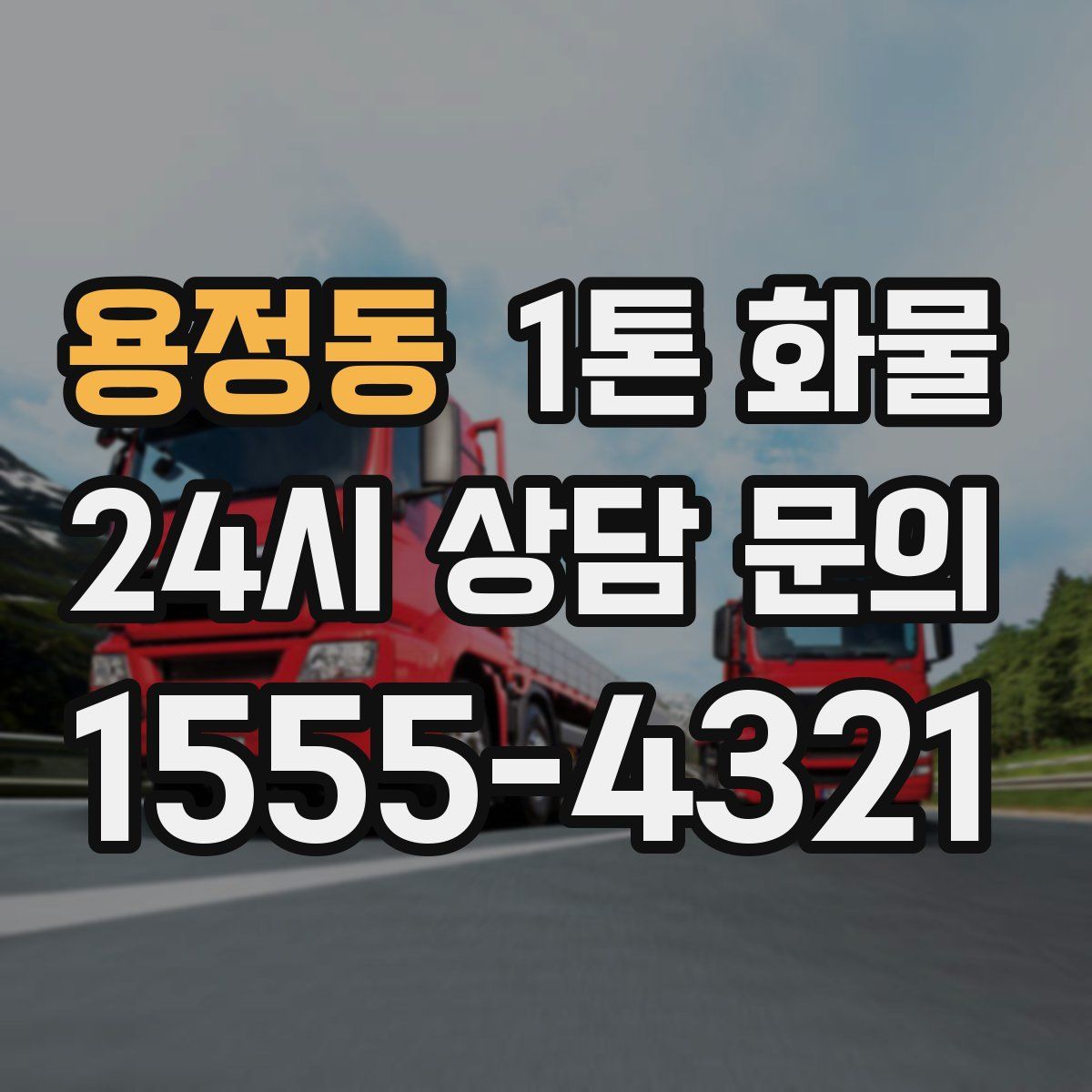 용정동 1톤 화물