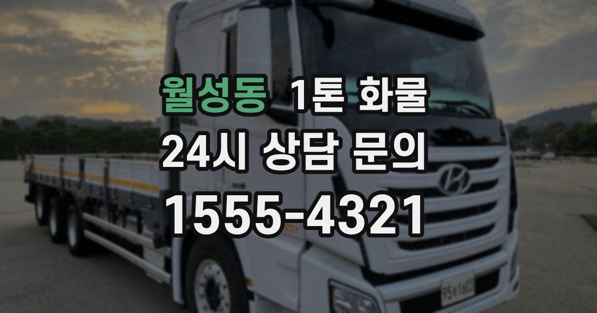 월성동 1톤 화물
