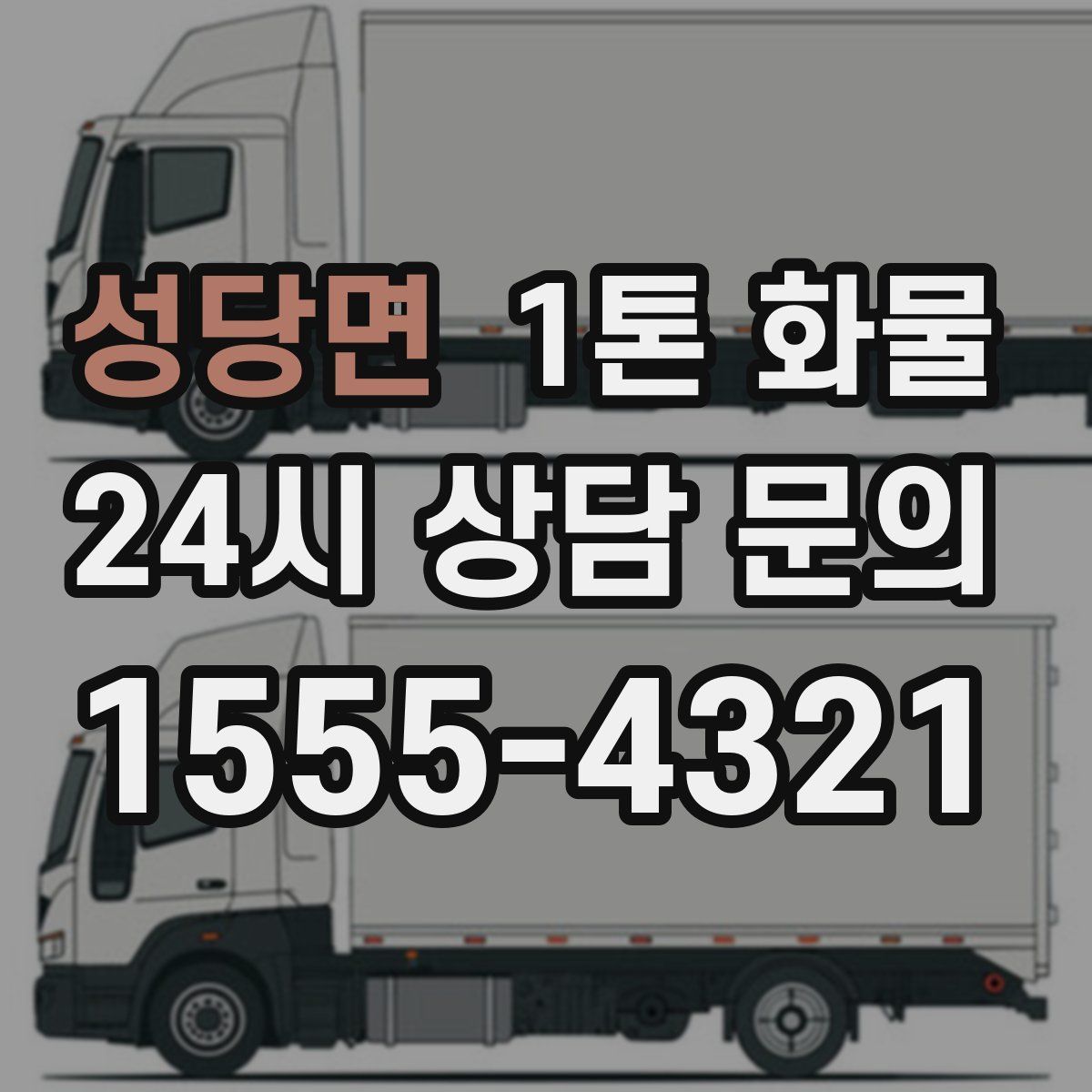 성당면 1톤 화물