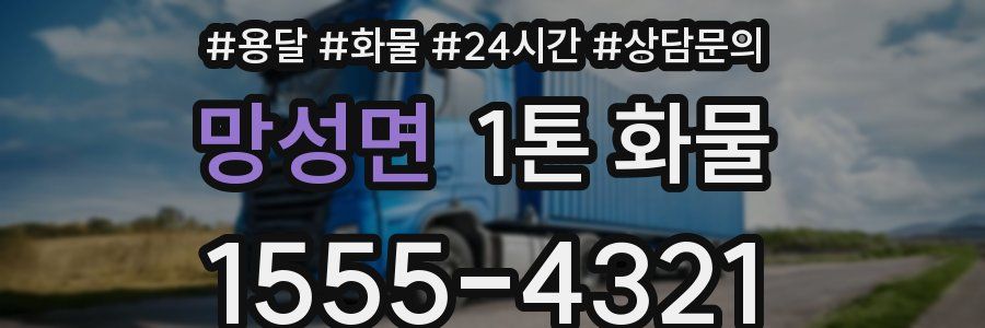 망성면 1톤 화물