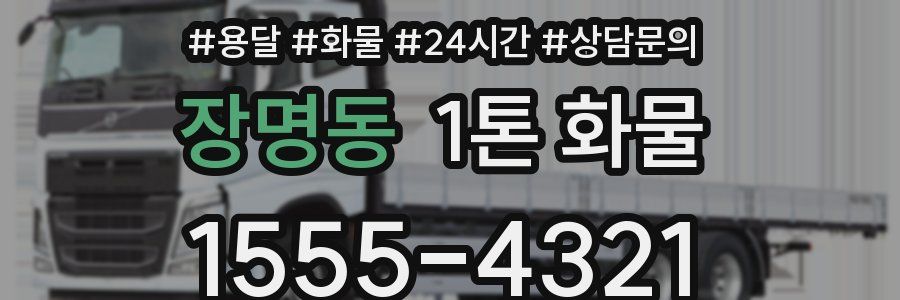 장명동 1톤 화물