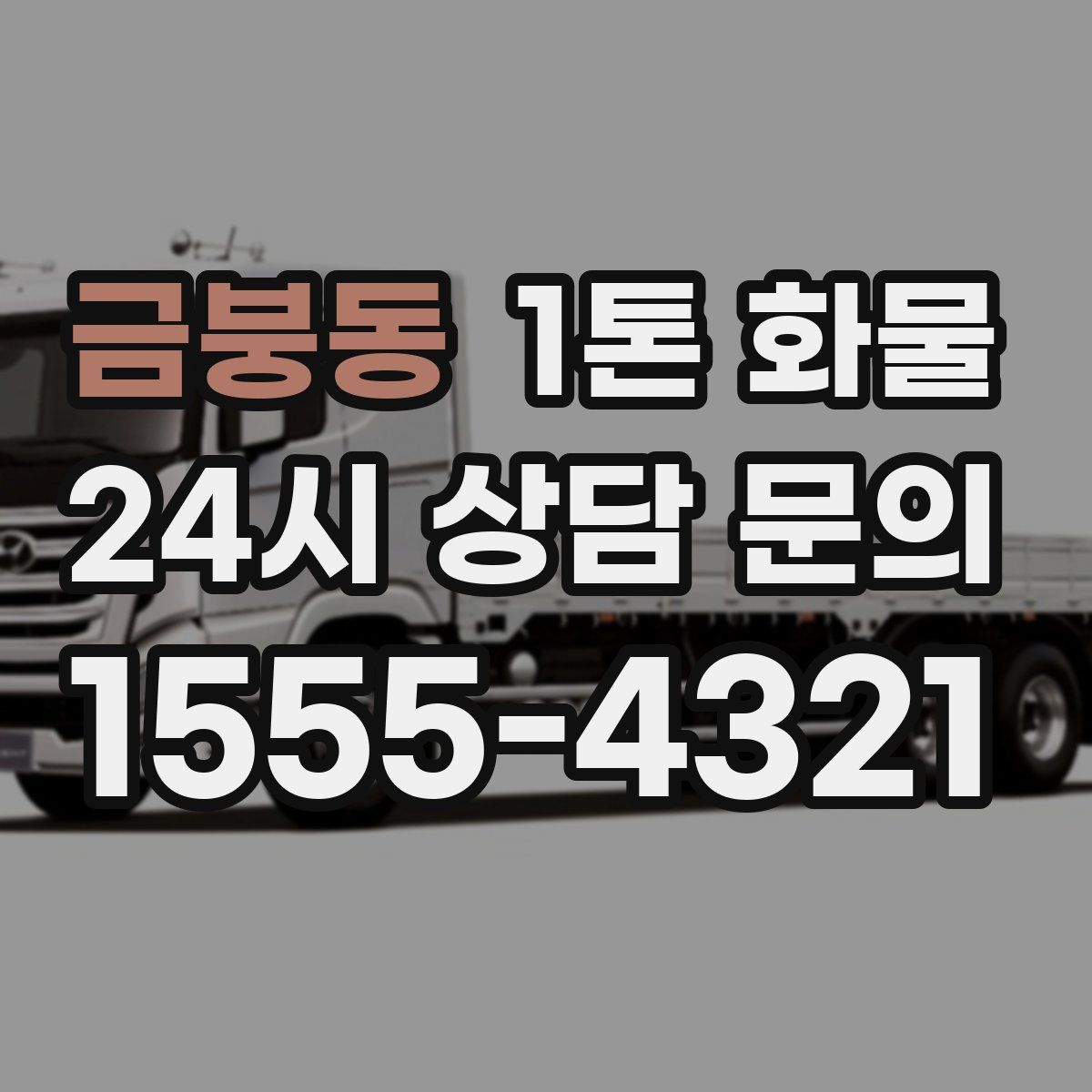 금붕동 1톤 화물