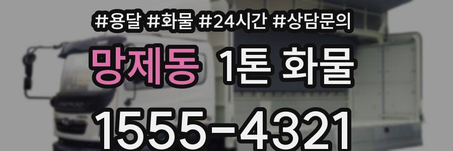 망제동 1톤 화물