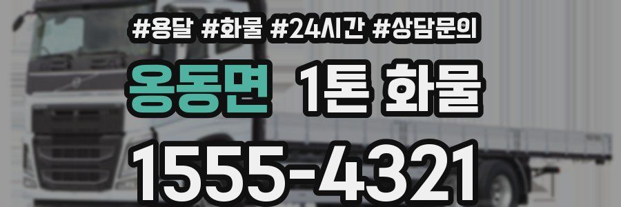 옹동면 1톤 화물