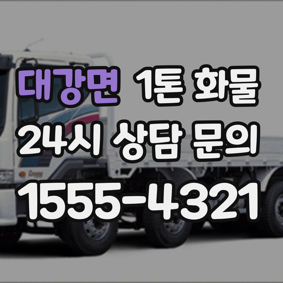 대강면 1톤 화물