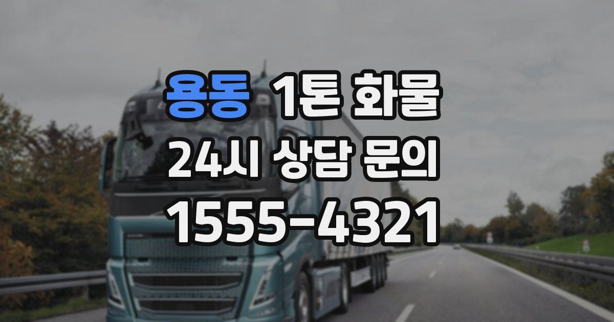 용동 1톤 화물