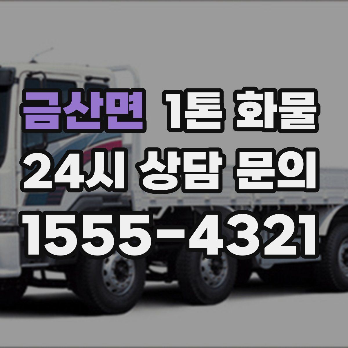 금산면 1톤 화물