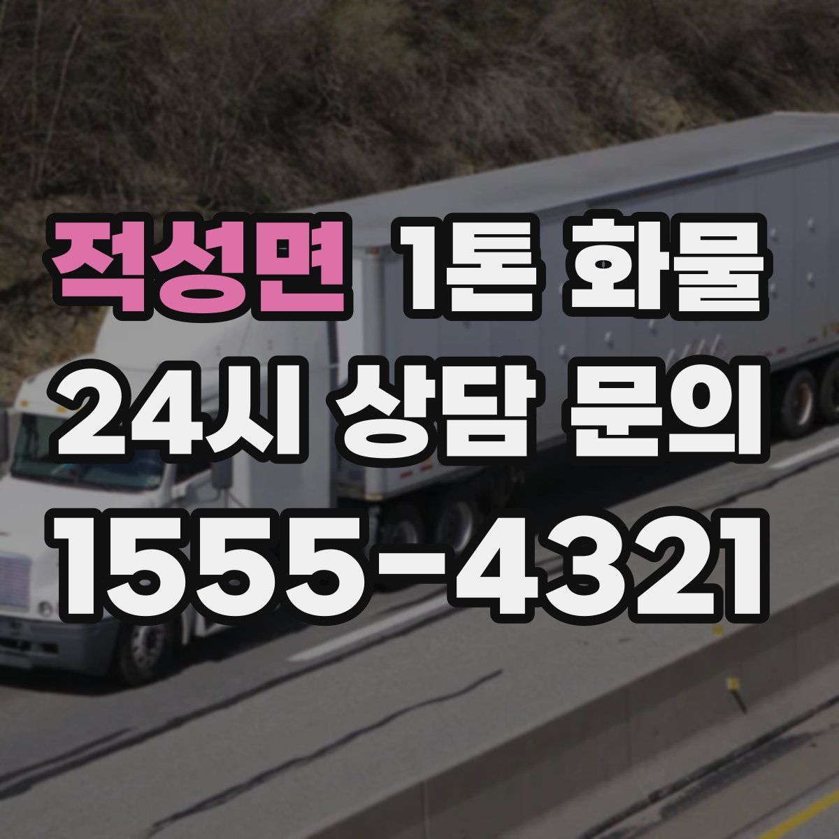 적성면 1톤 화물