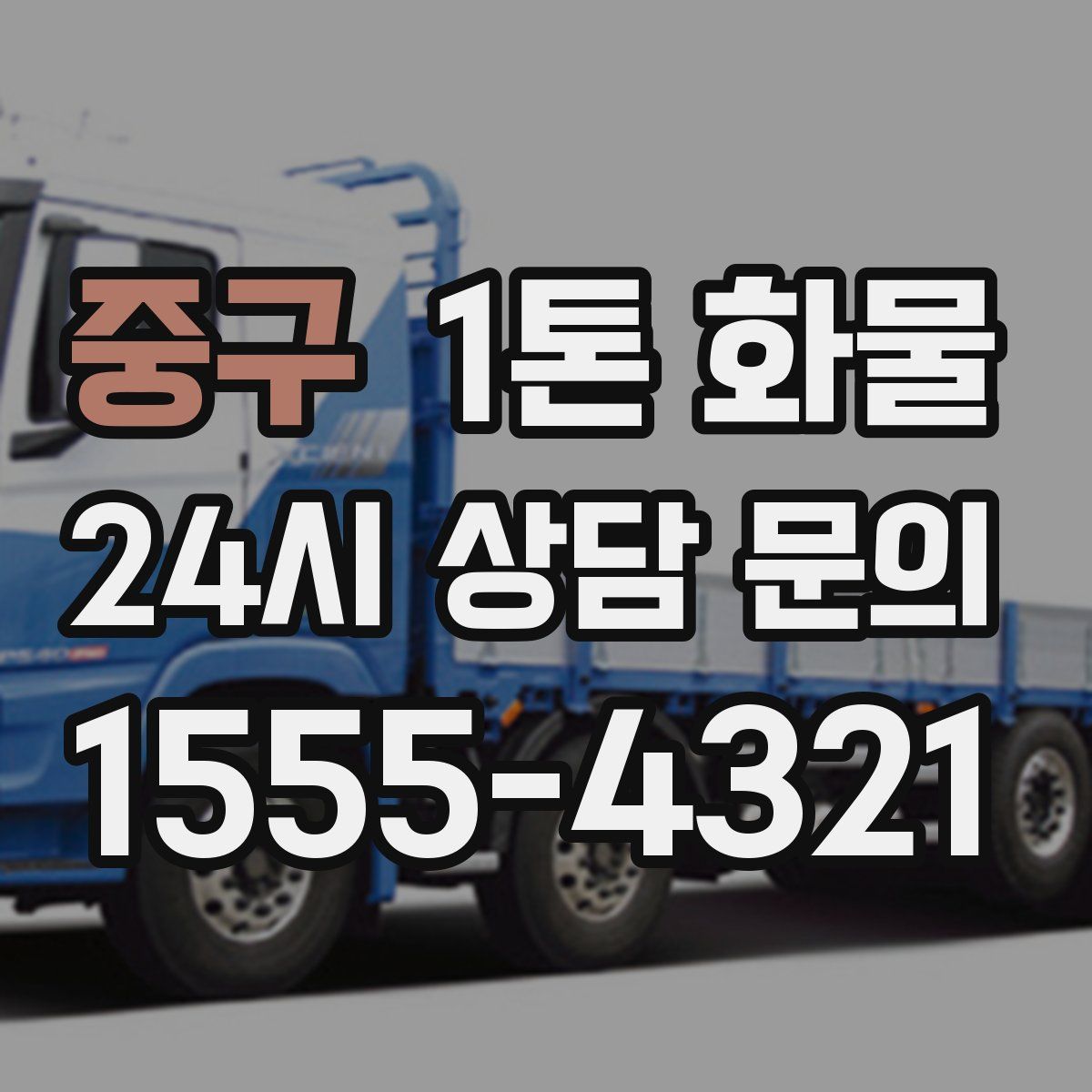 중구 1톤 화물