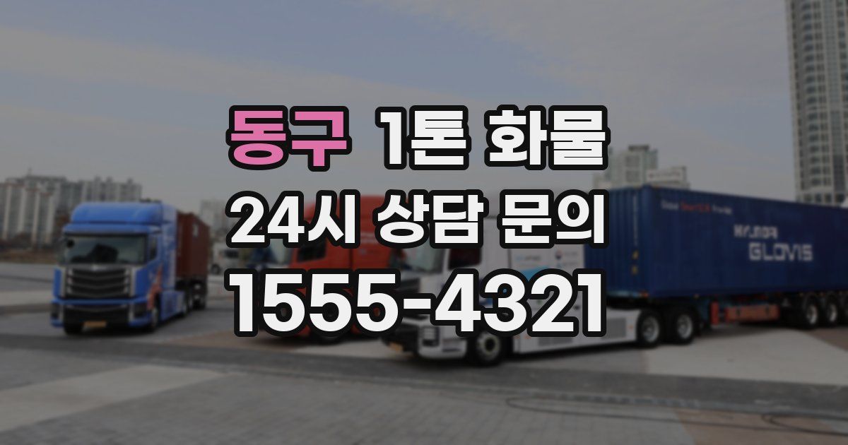 동구 1톤 화물