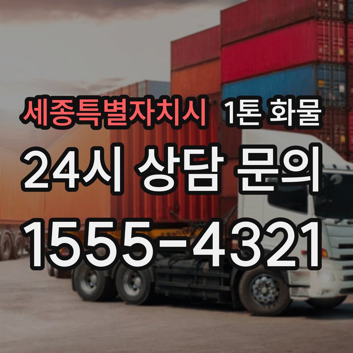 세종특별자치시 1톤 화물