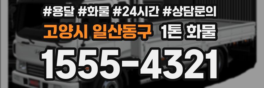고양시 일산동구 1톤 화물