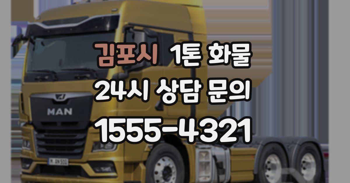 김포시 1톤 화물