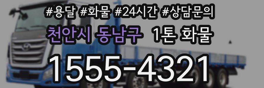 천안시 동남구 1톤 화물
