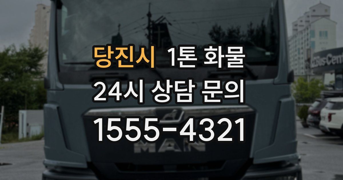 당진시 1톤 화물