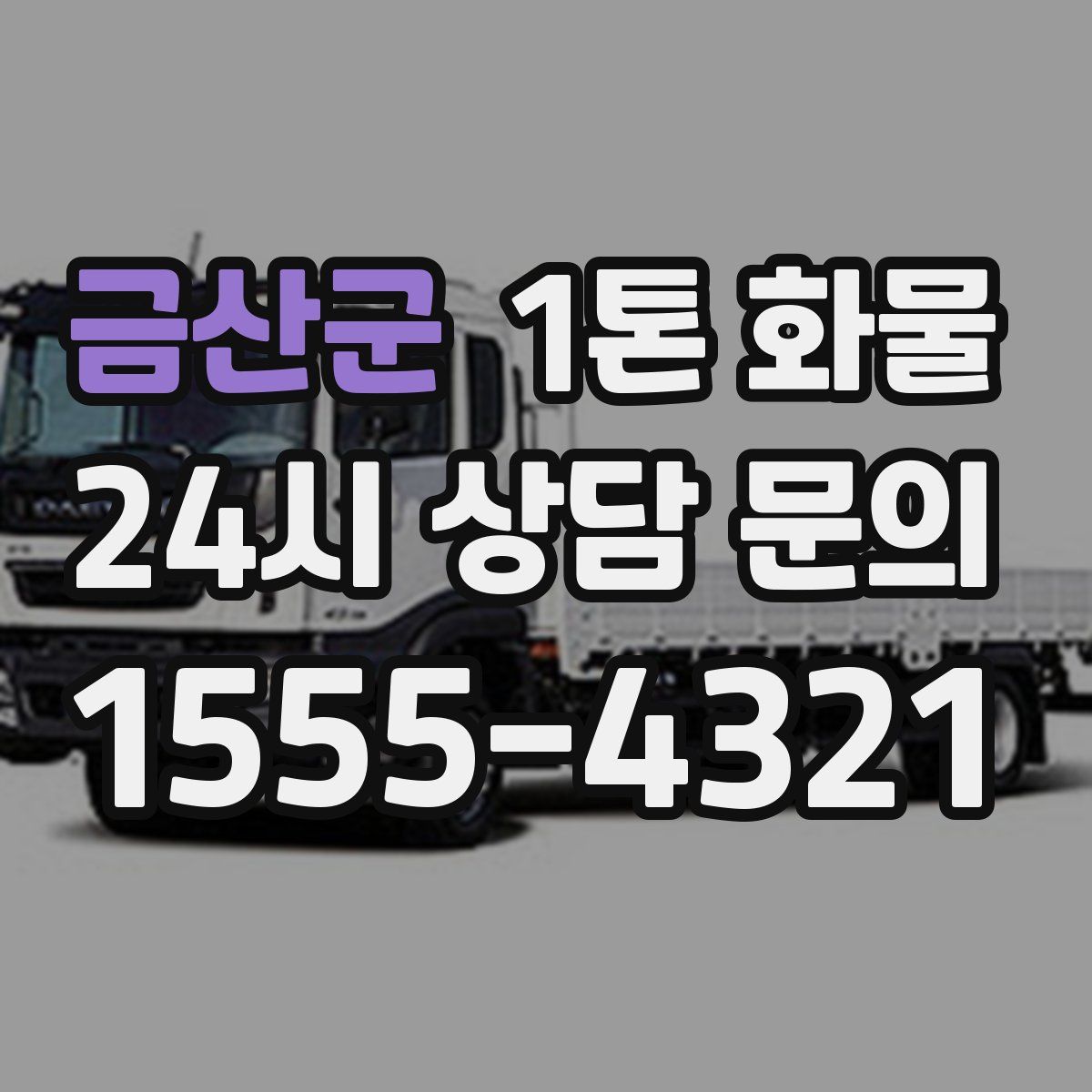 금산군 1톤 화물