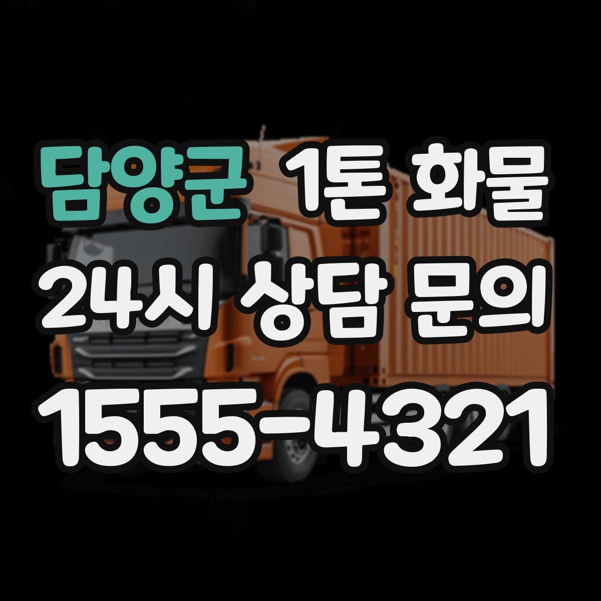담양군 1톤 화물