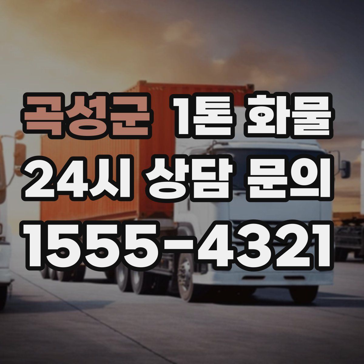 곡성군 1톤 화물