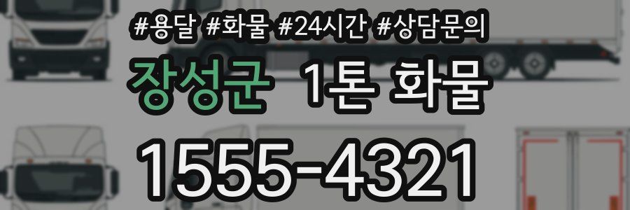 장성군 1톤 화물