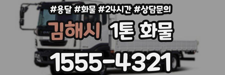 김해시 1톤 화물