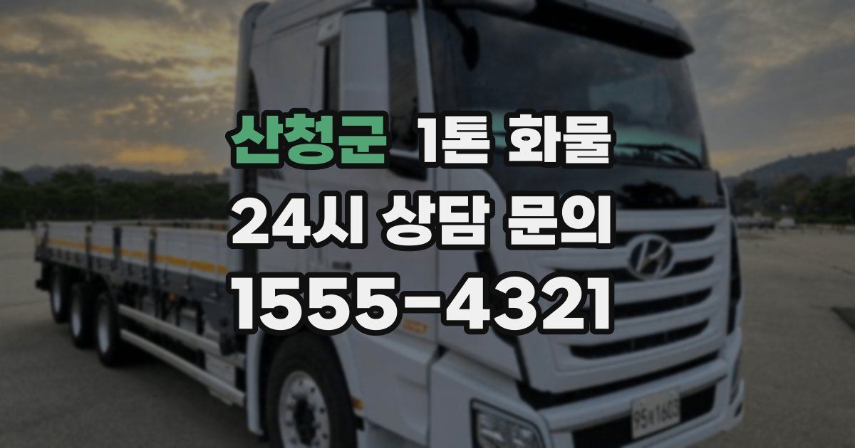 산청군 1톤 화물