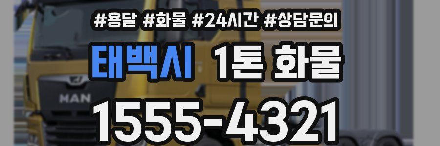 태백시 1톤 화물