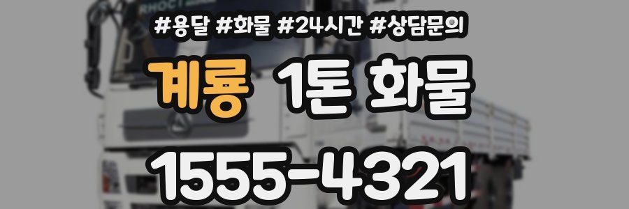 계룡 1톤 화물