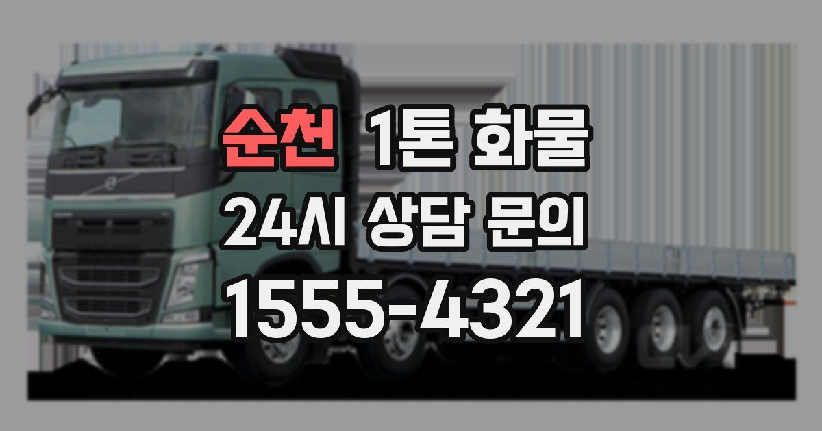 순천 1톤 화물