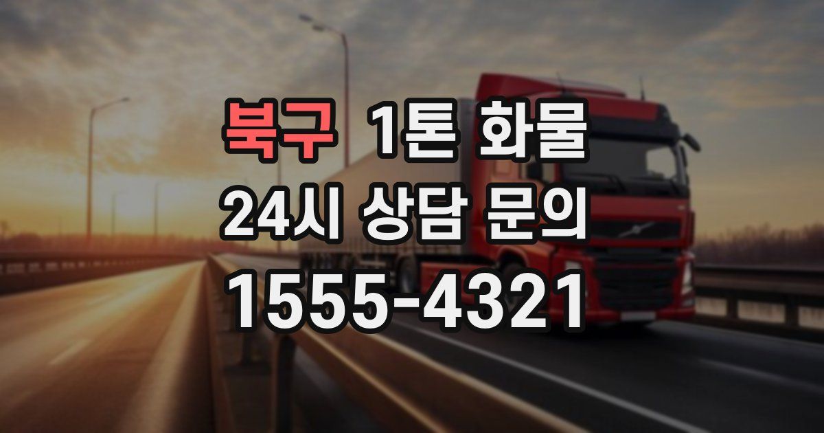 북구 1톤 화물