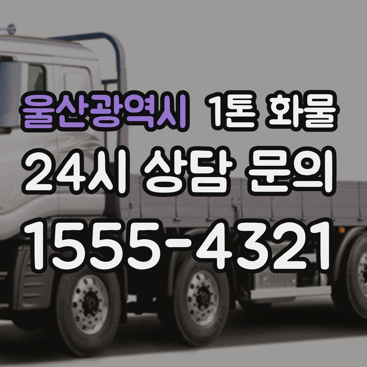 울산광역시 1톤 화물