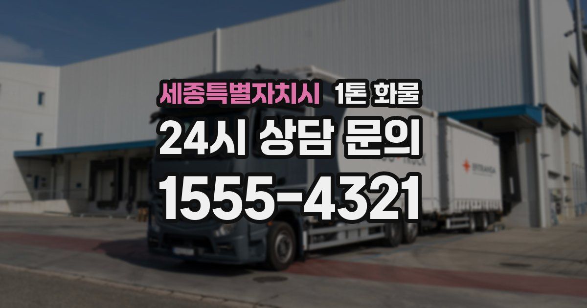 세종특별자치시 1톤 화물