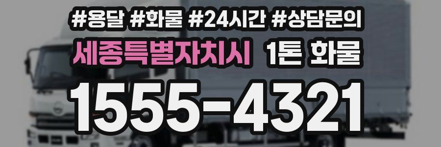 세종특별자치시 1톤 화물
