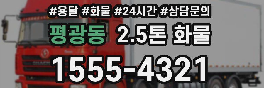 평광동 2.5톤 화물