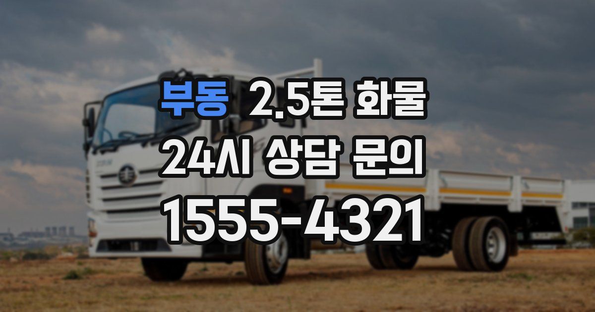 부동 2.5톤 화물