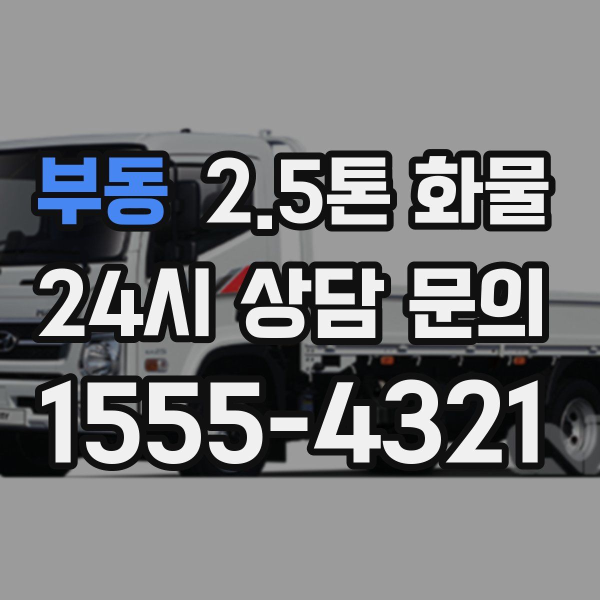 부동 2.5톤 화물