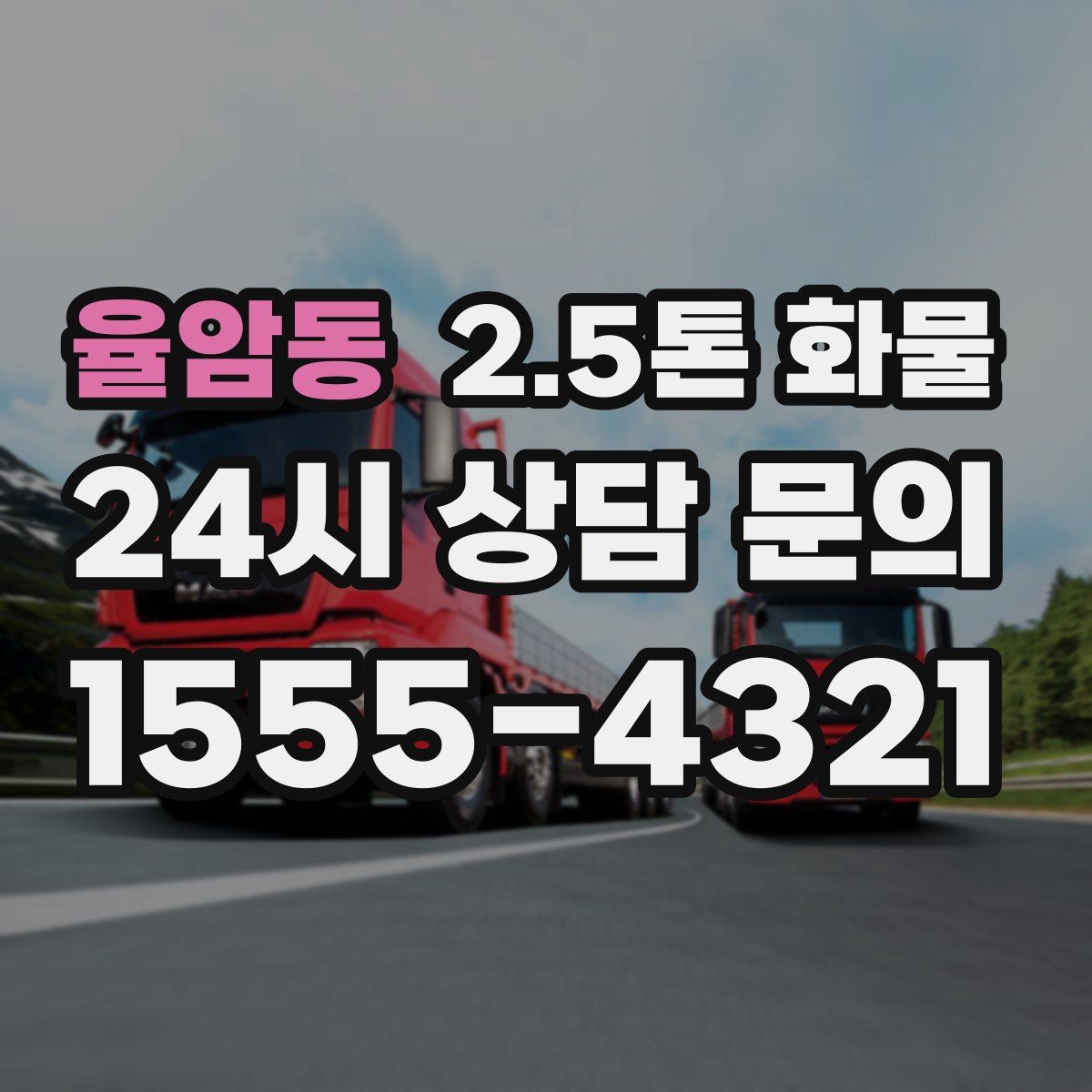 율암동 2.5톤 화물