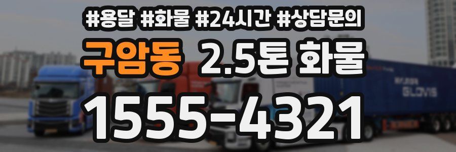 구암동 2.5톤 화물