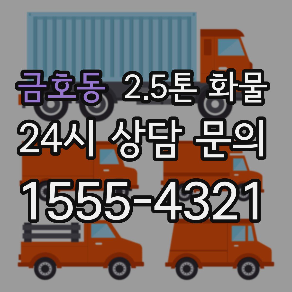 금호동 2.5톤 화물