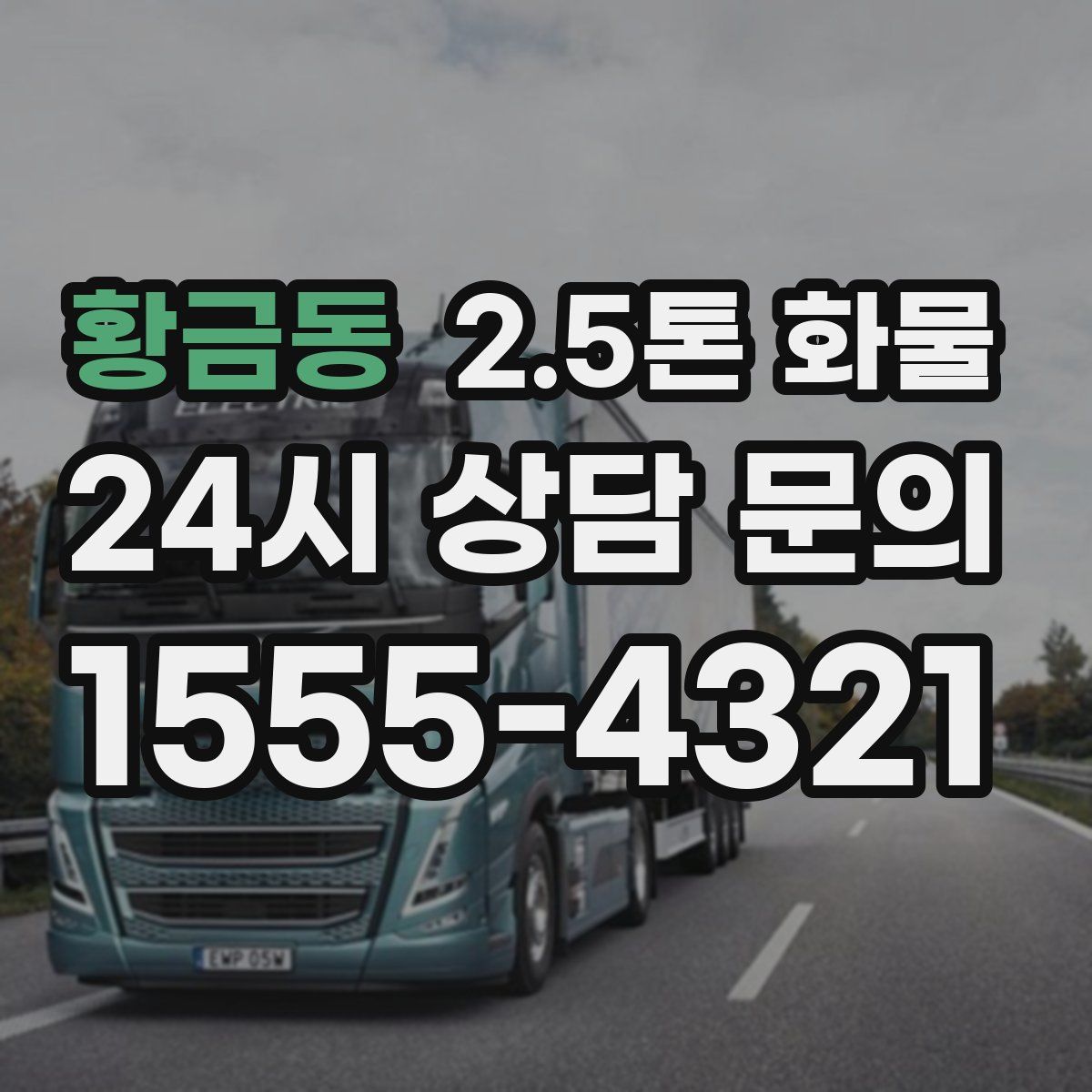 황금동 2.5톤 화물