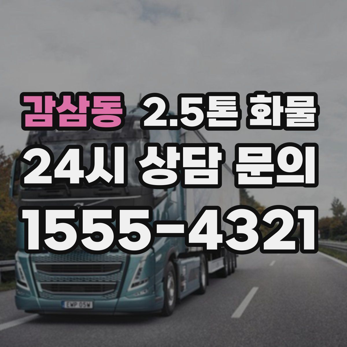 감삼동 2.5톤 화물