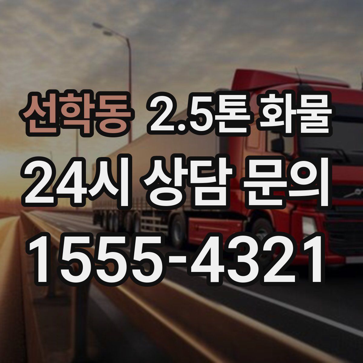 선학동 2.5톤 화물