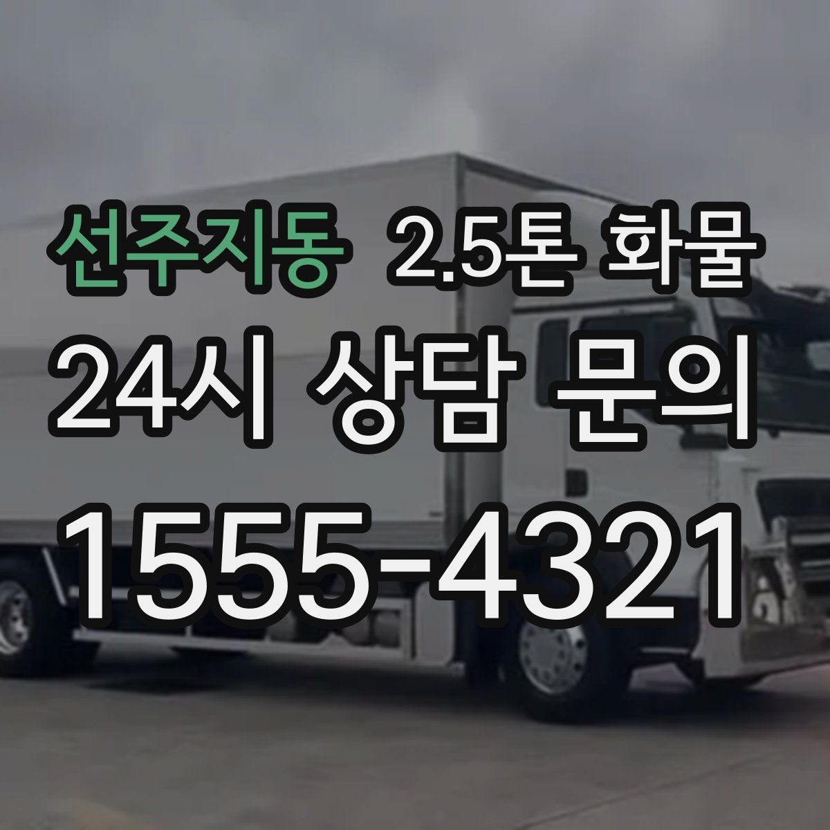 선주지동 2.5톤 화물