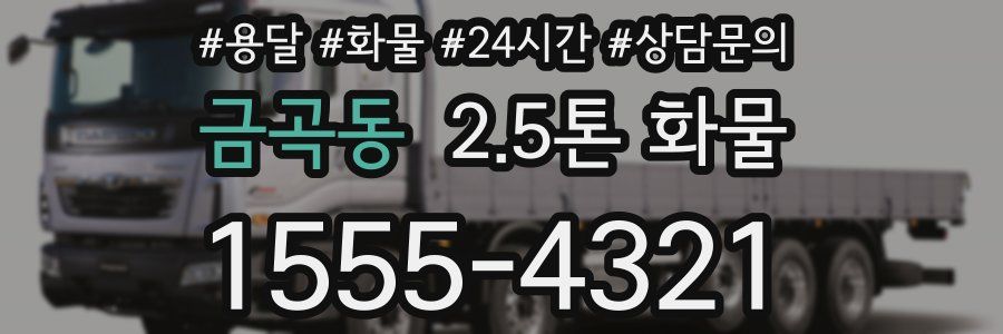 금곡동 2.5톤 화물