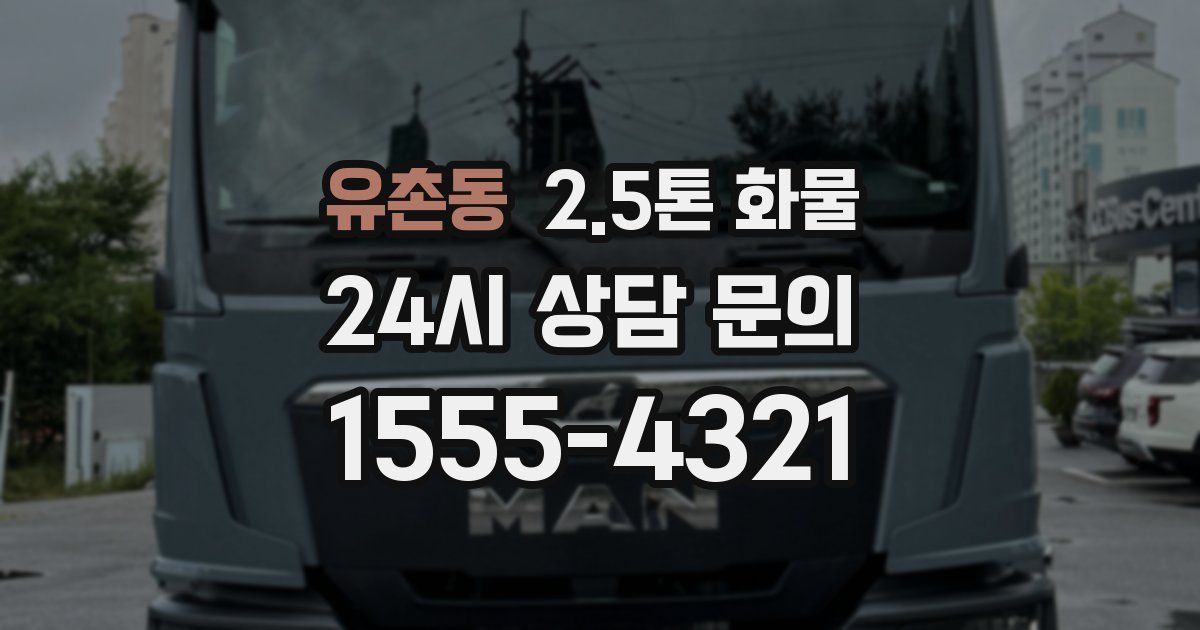 유촌동 2.5톤 화물